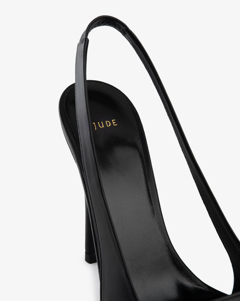 Ibis Slingback Black Nappa Leather