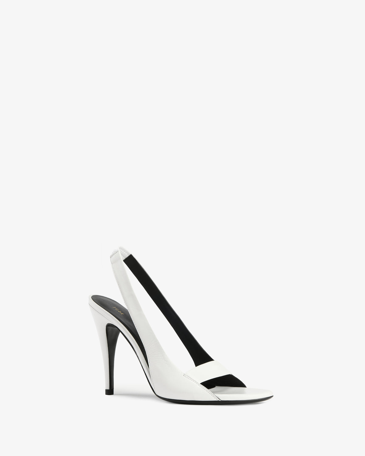Ibis Slingback White Creased Leather