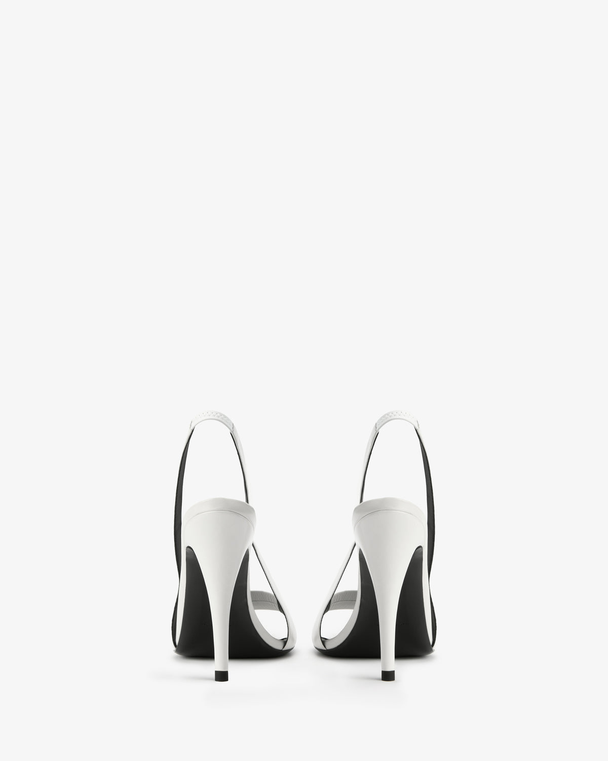 Ibis Slingback White Creased Leather