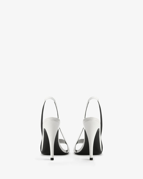 Ibis Slingback White Creased Leather