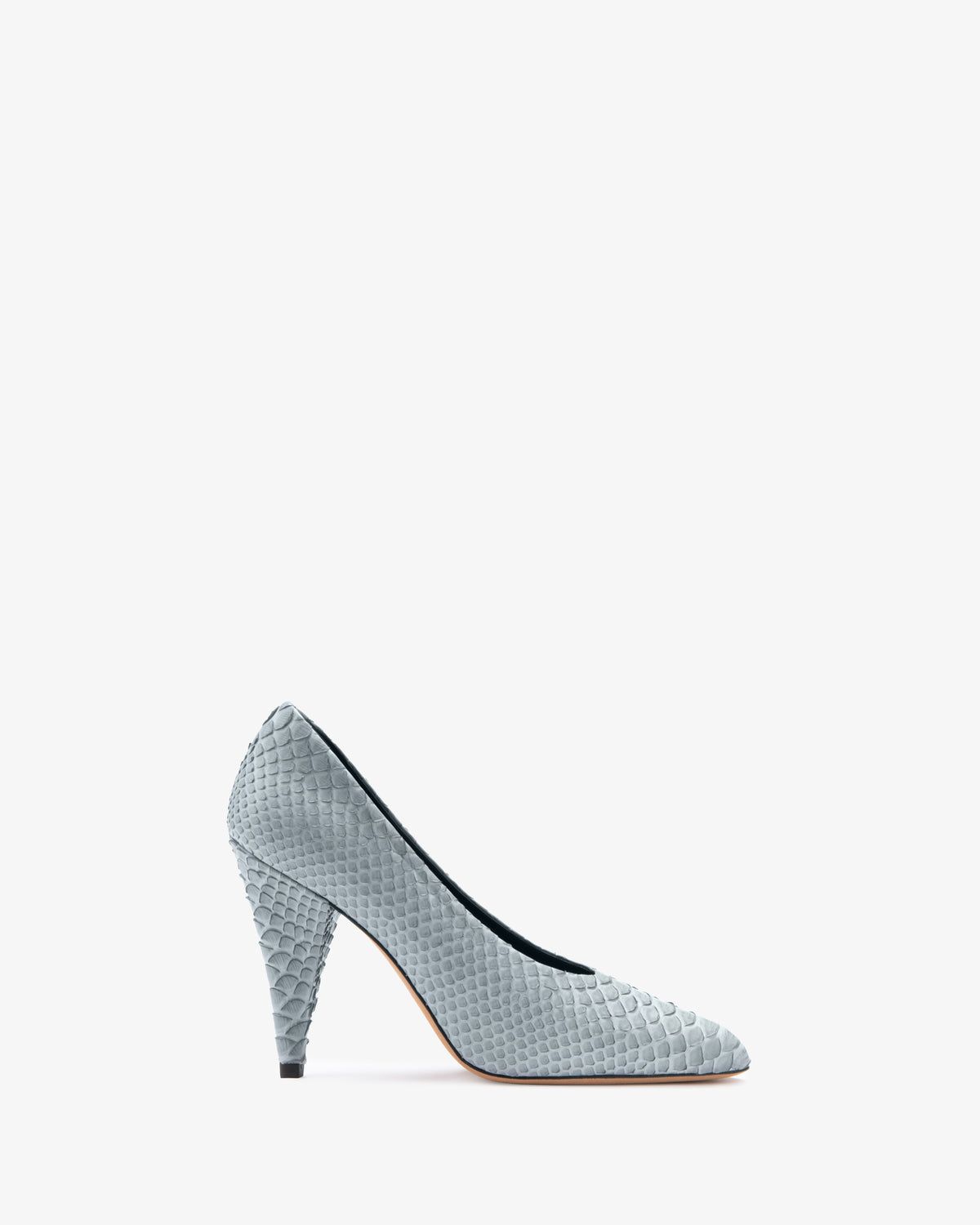 Inez Pump Grey Python Leather
