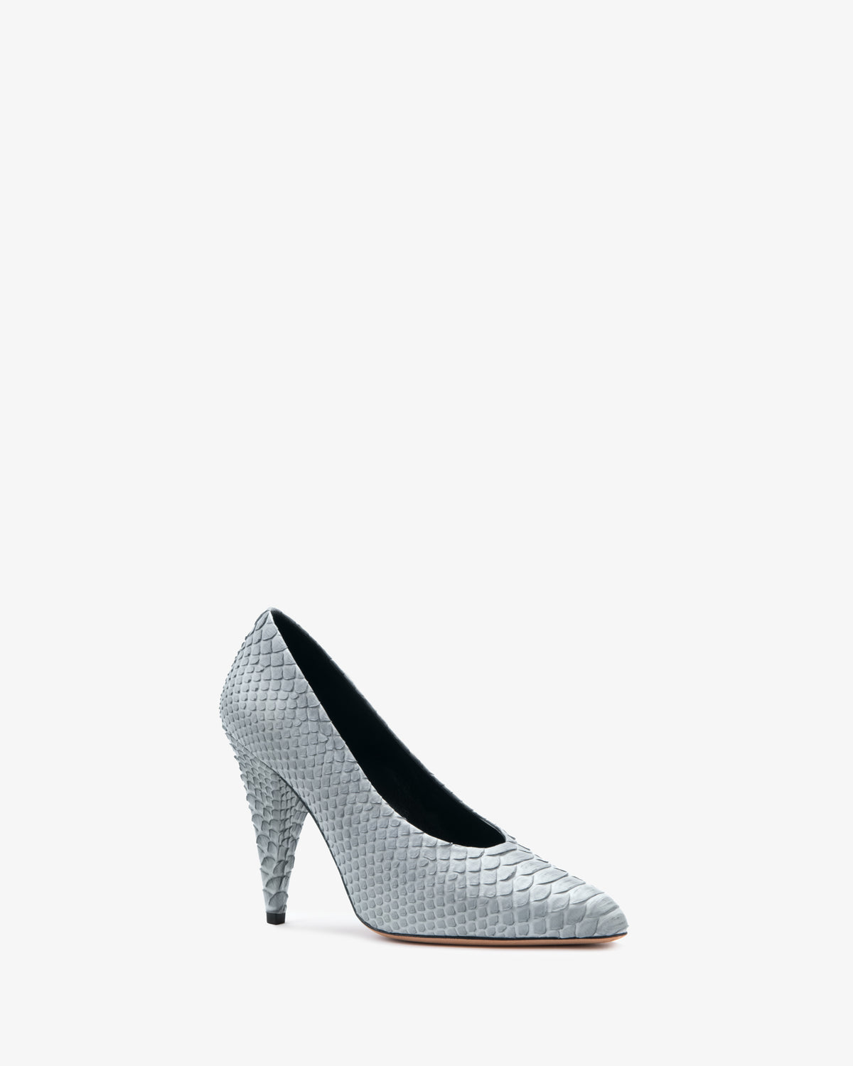 Inez Pump Grey Python Leather