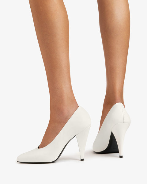 Inez Pump Off-White Leather
