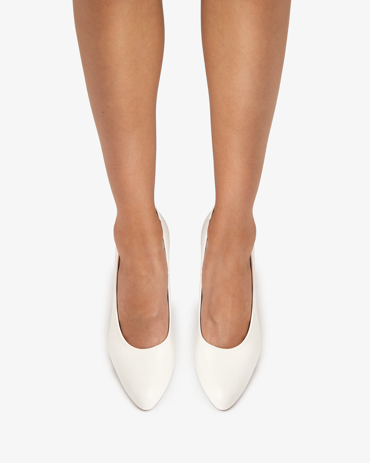 Inez Pump Off-White Leather