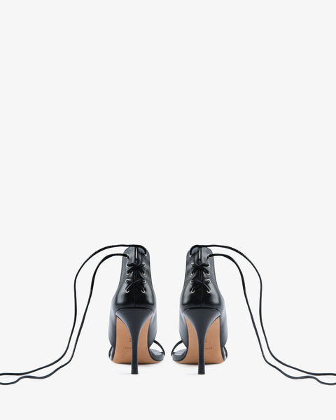 Issa Sandal Black Leather