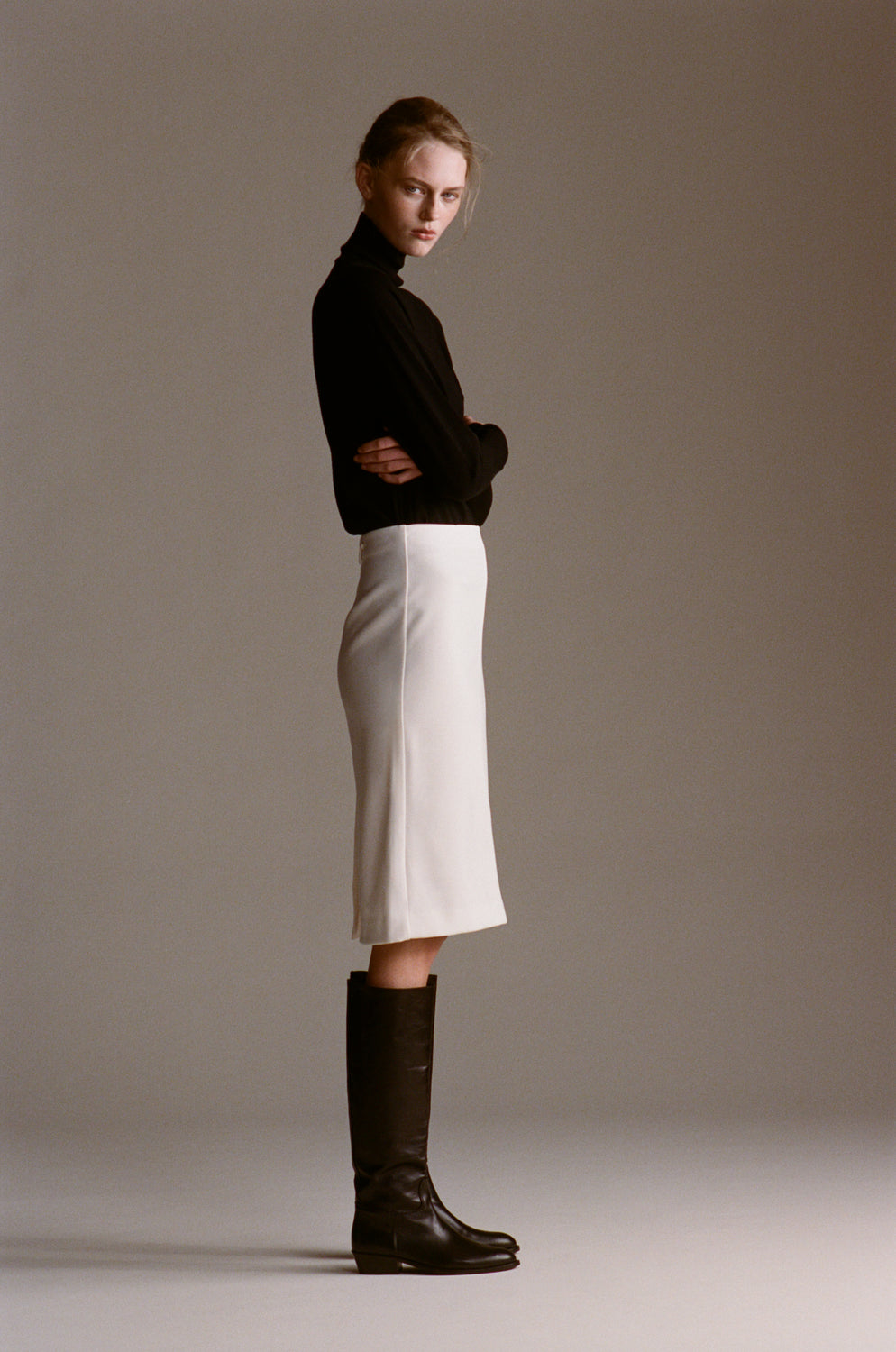 Den Knee Boot Mocha Leather