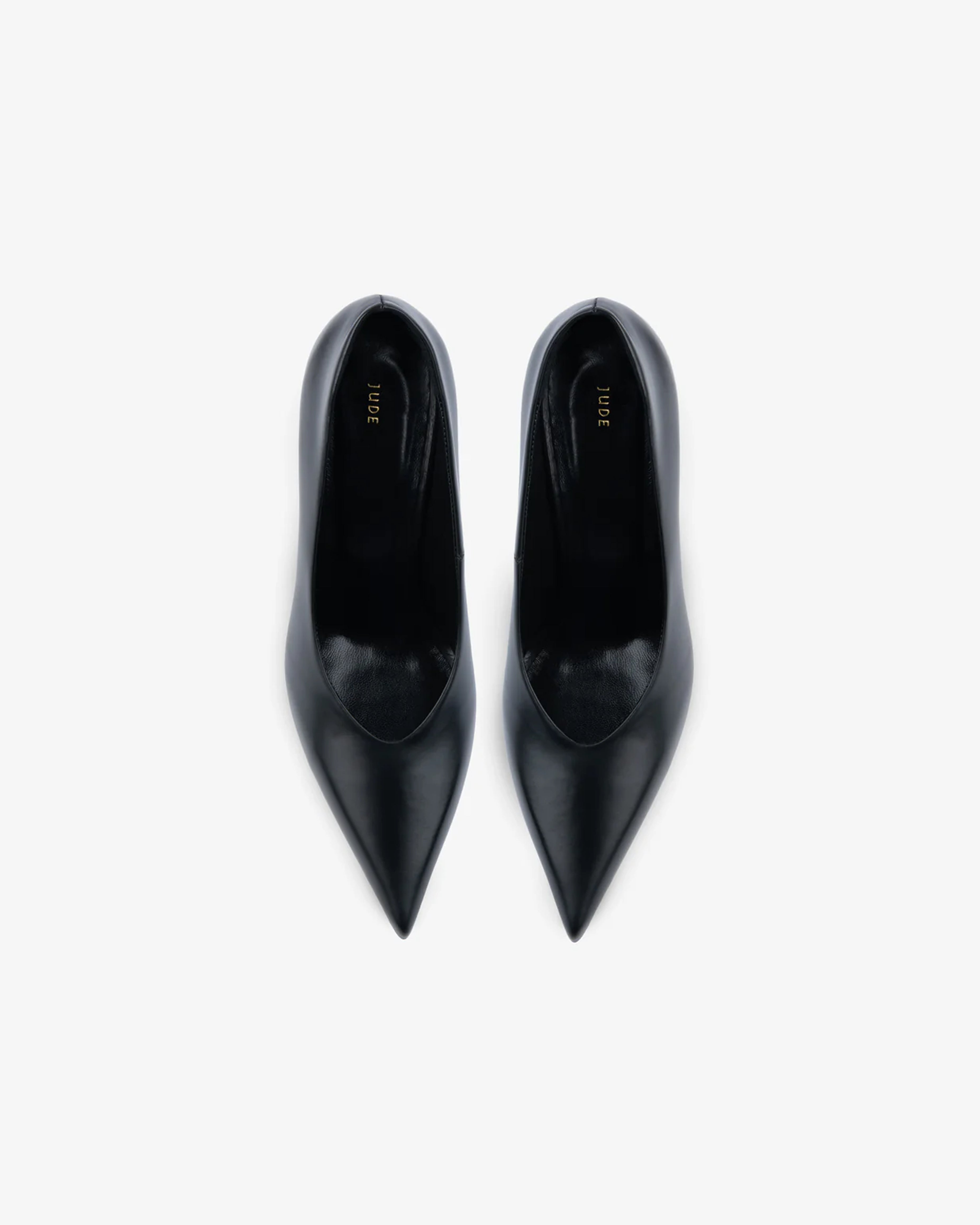 Kiss Pump Black Leather – JUDE