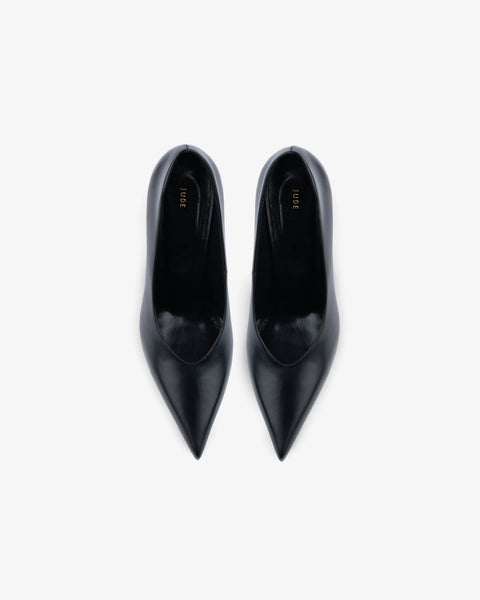 Kiss Pump Black Leather