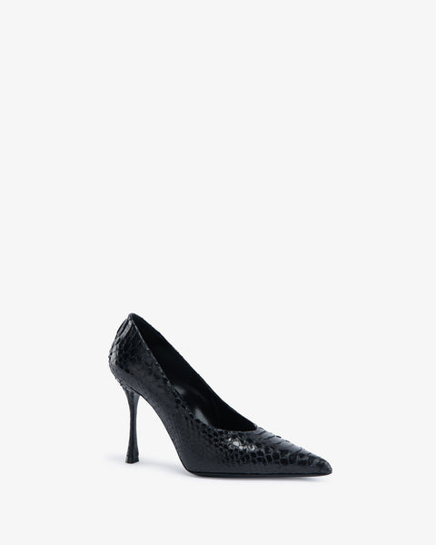 Kiss Pump Black Python Leather - Second Image