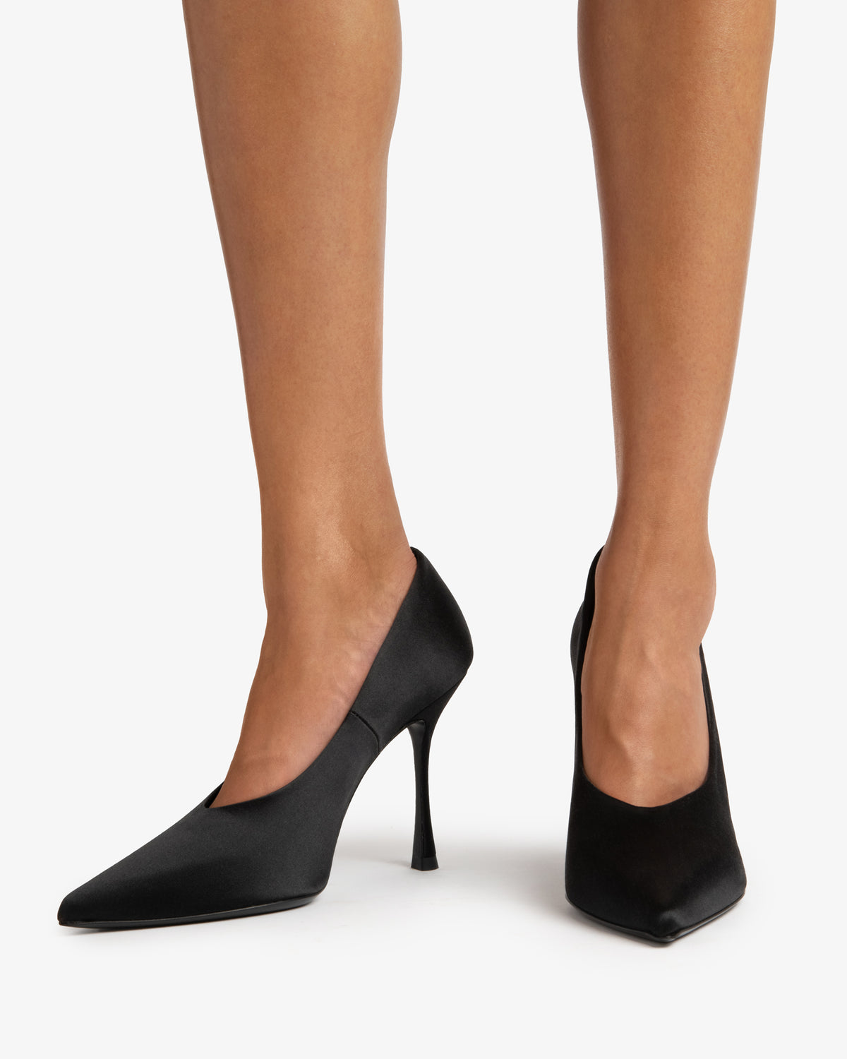 Kiss Pump Black Satin