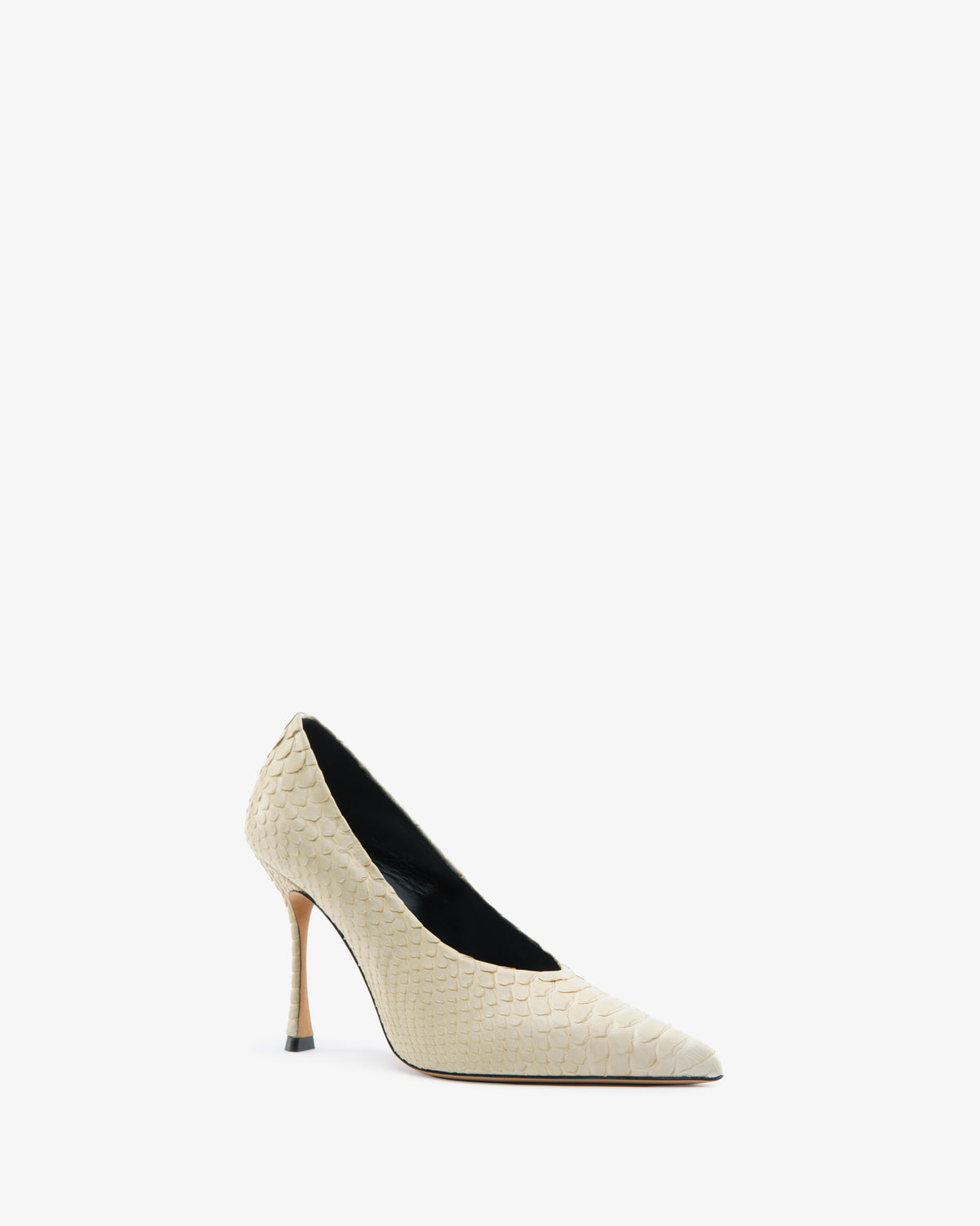 Kiss Pump Beige Python Leather
