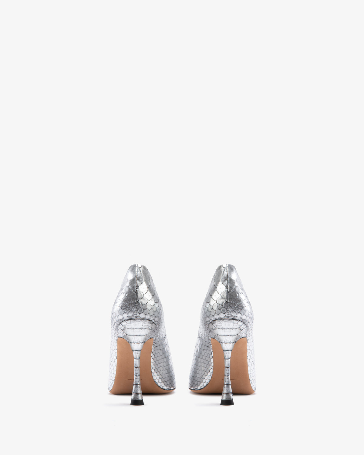 Kiss Pump Silver Python Leather
