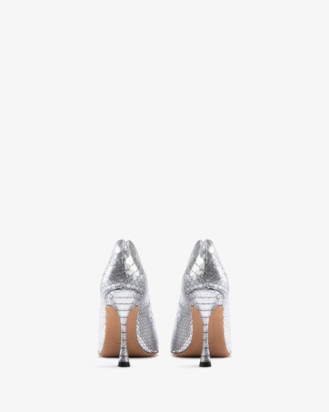 Kiss Pump Silver Python Leather