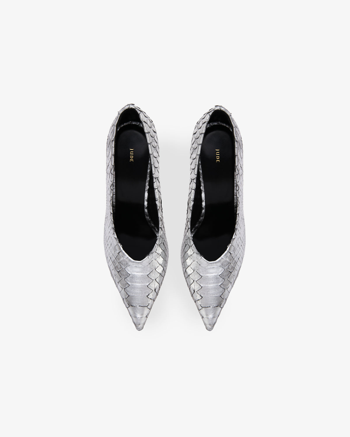 Kiss Pump Silver Python Leather