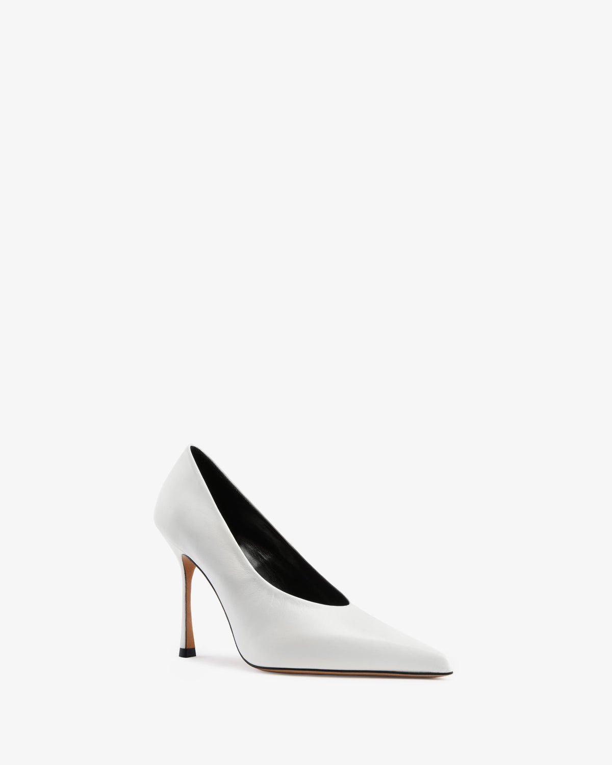 Kiss Pump White Lamb Leather