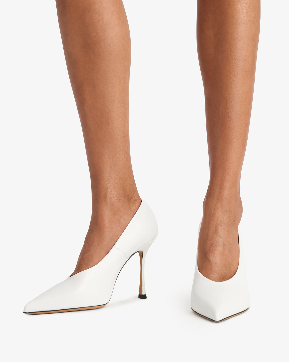 Kiss Pump White Lamb Leather