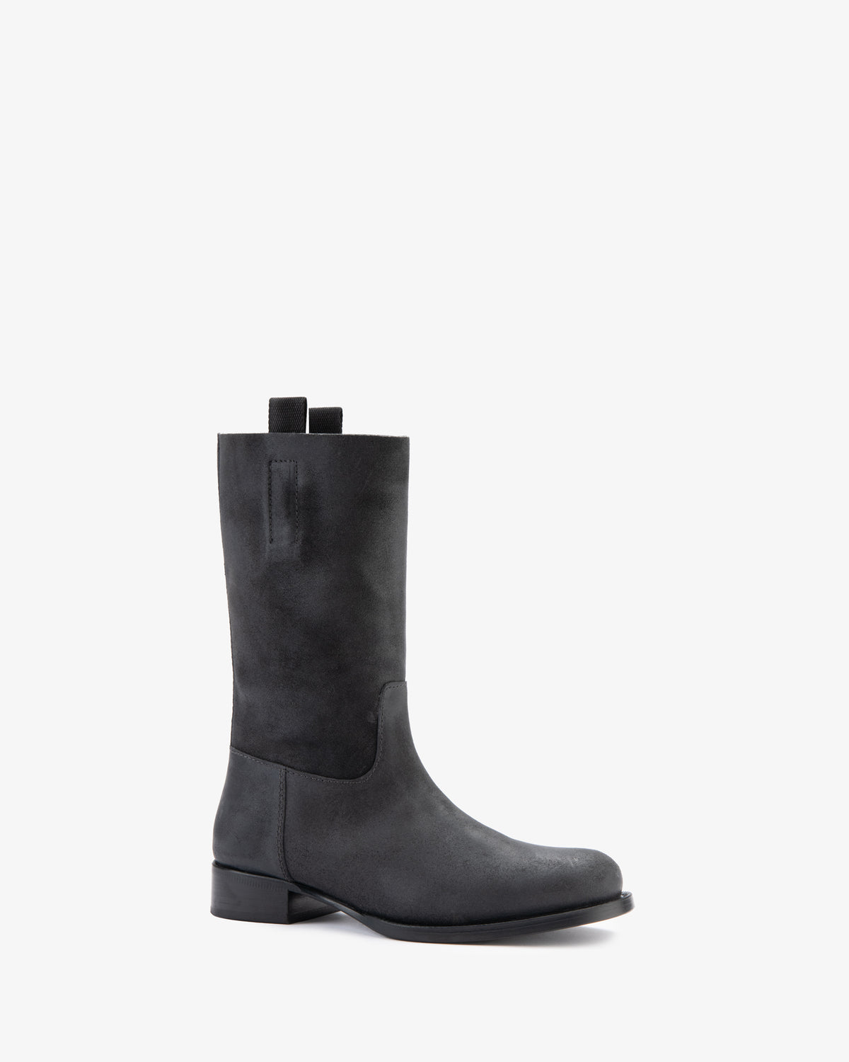 Leif Boot Stone Distressed Suede Leather