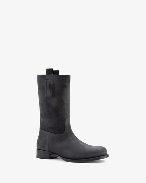 Leif Boot Stone Distressed Suede Leather