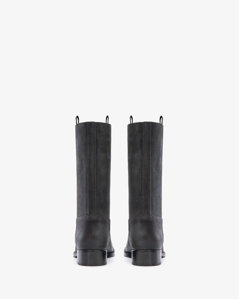 Leif Boot Stone Distressed Suede Leather