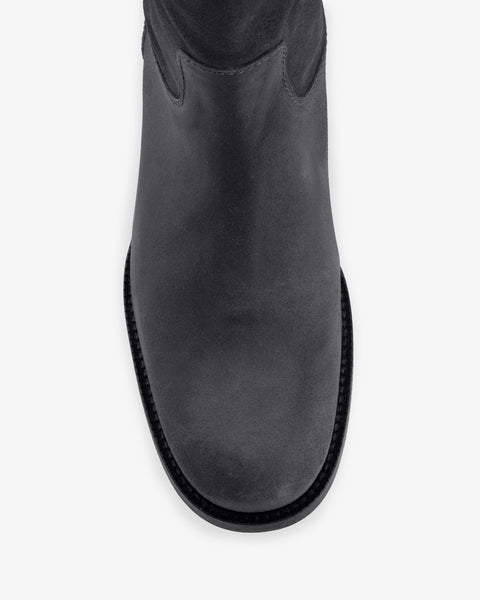 Leif Boot Stone Distressed Suede Leather