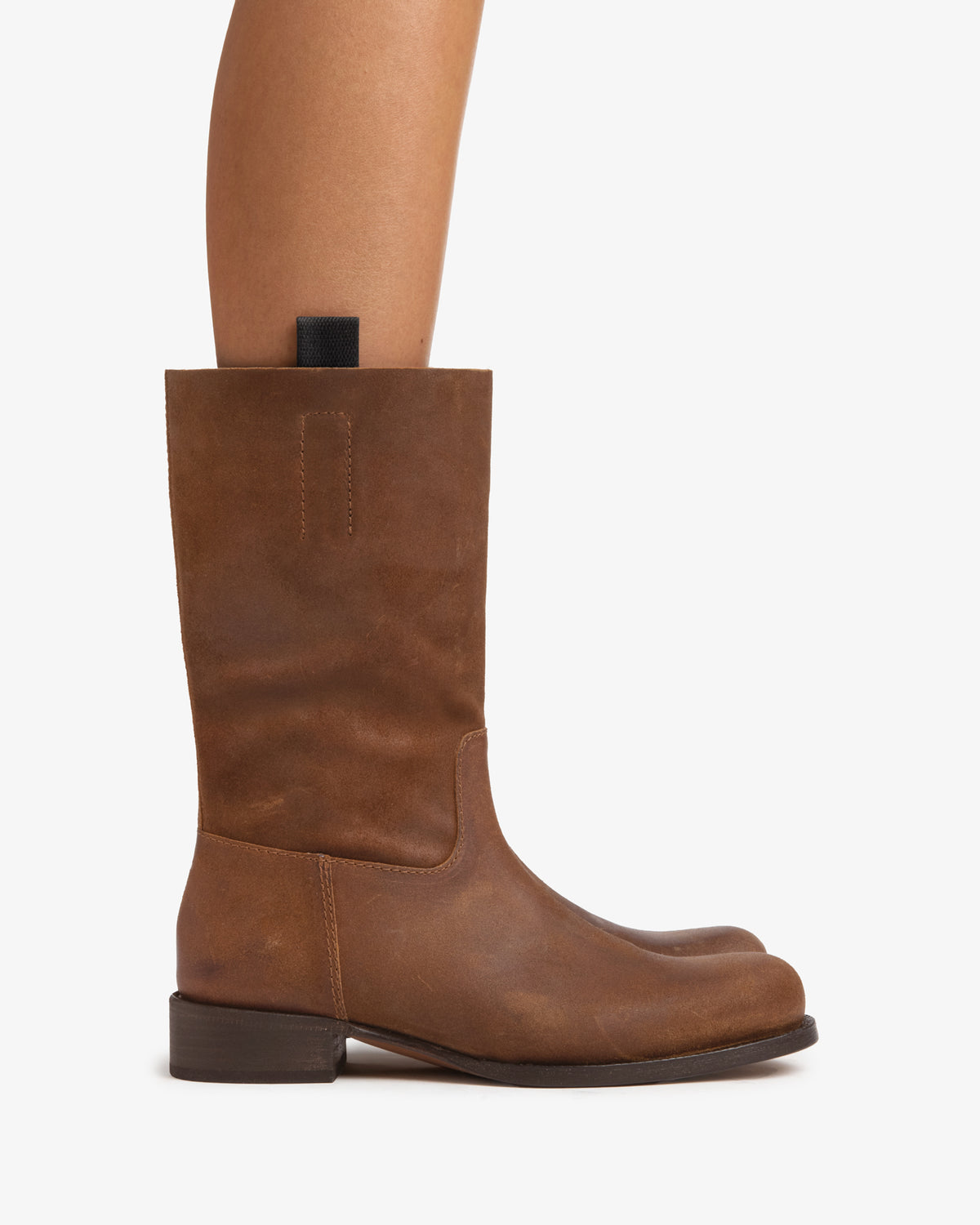 Leif boot Tan Distressed Suede Leather