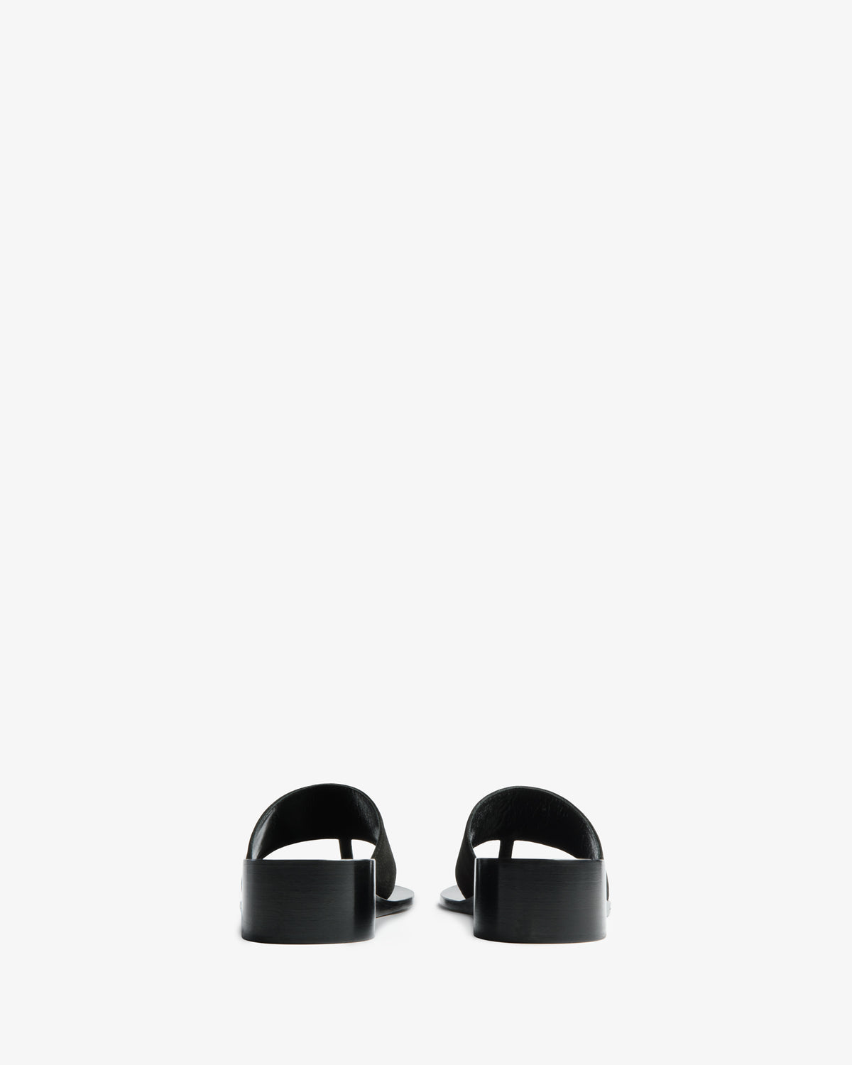Lucille Wedge Sandal Black Nubuck Leather