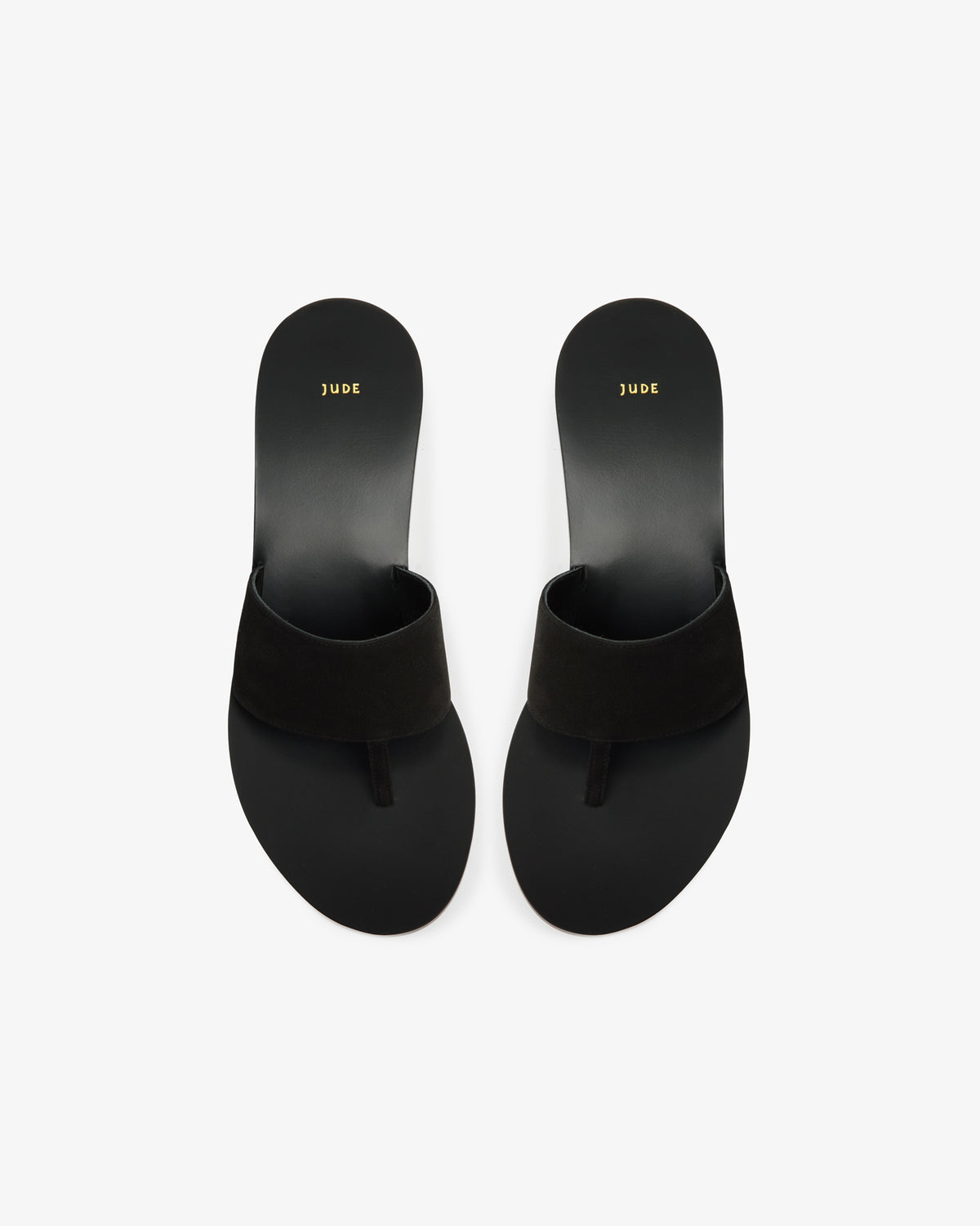 Lucille Wedge Sandal Black Nubuck Leather