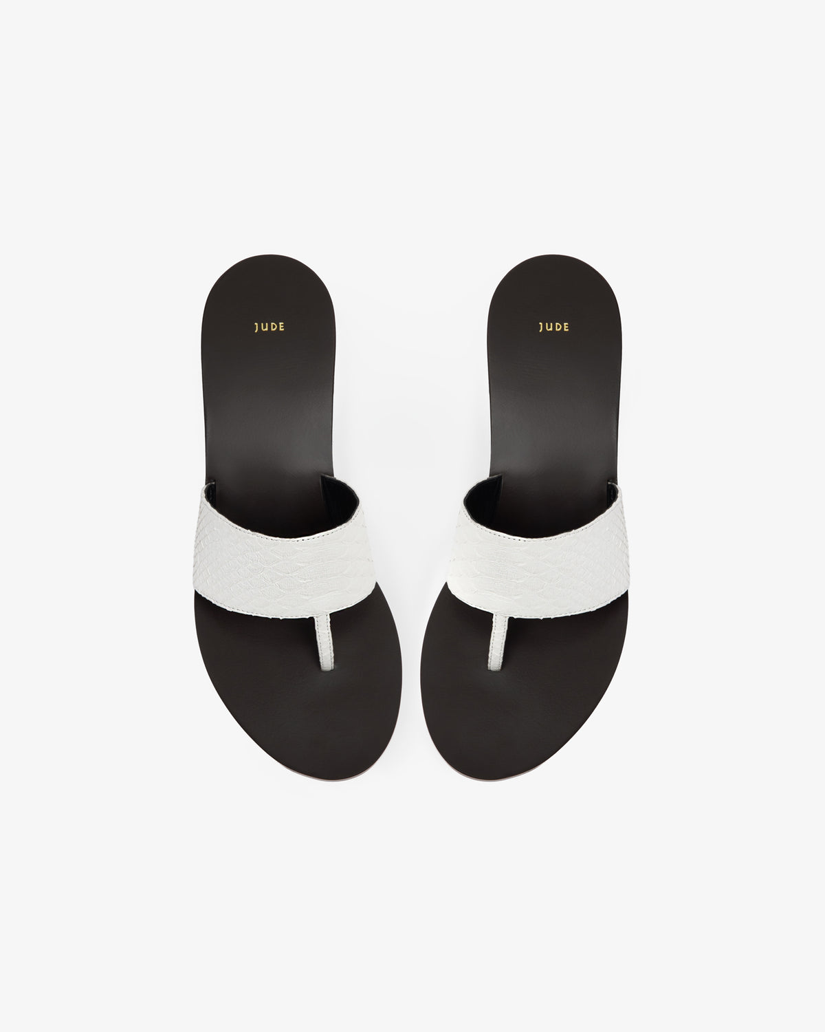Lucille Wedge Sandal White Python Leather