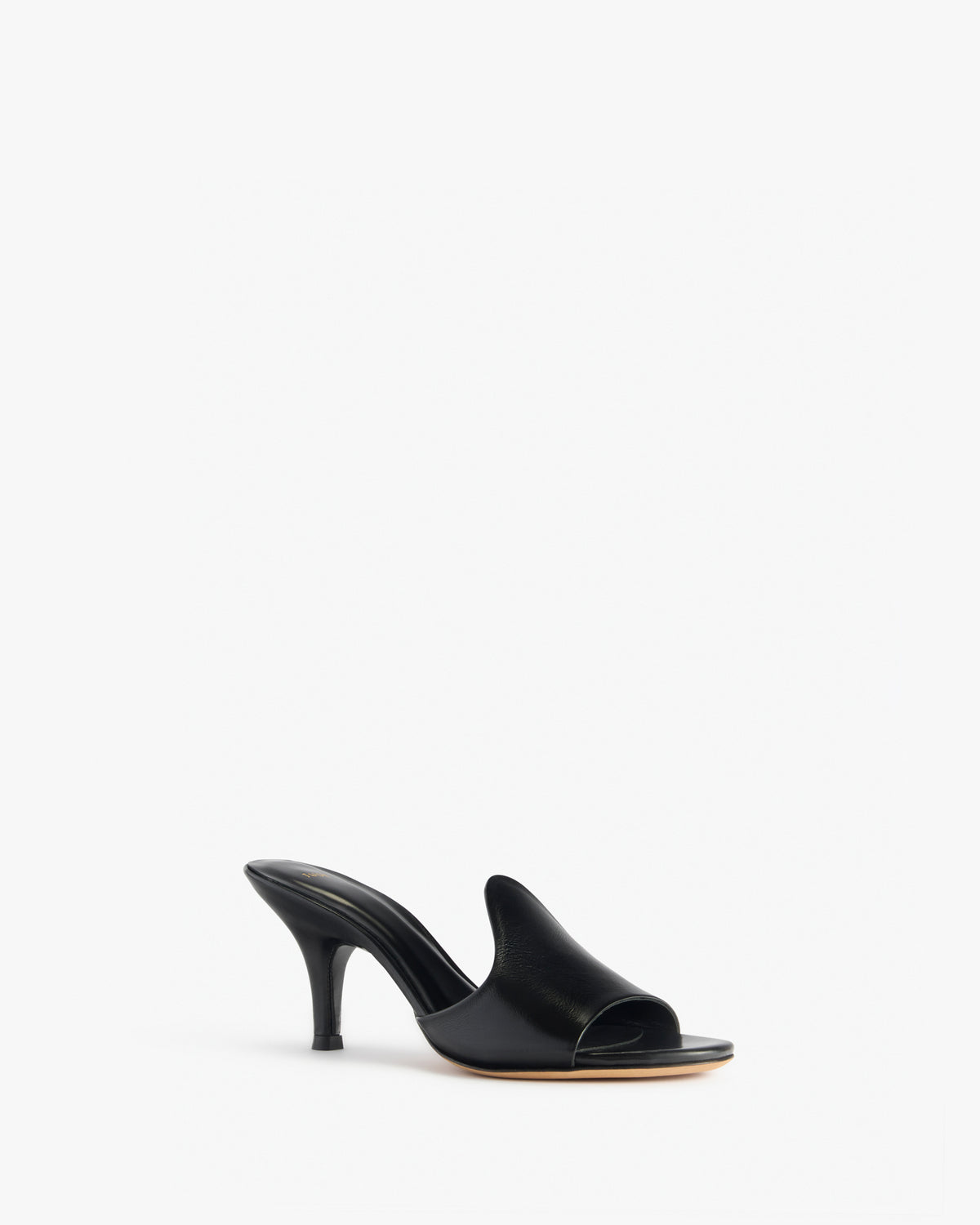 mercy mule in black leather