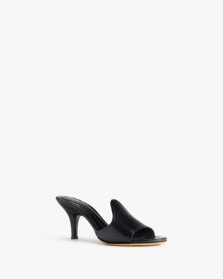 mercy mule in black leather - Second Image