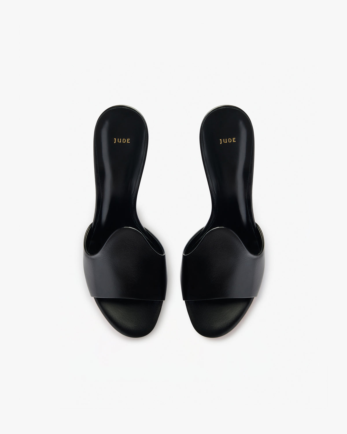 mercy mule in black leather