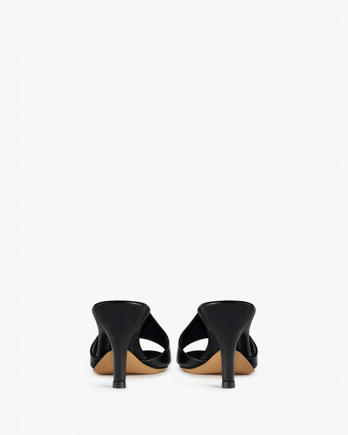 mercy mule in black leather