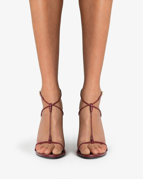 Mixer Sandal in Bordeaux Leather