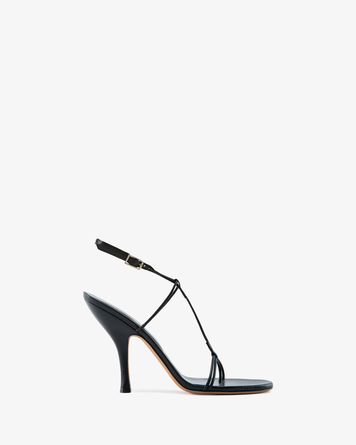 Mixer Sandal in Black Leather