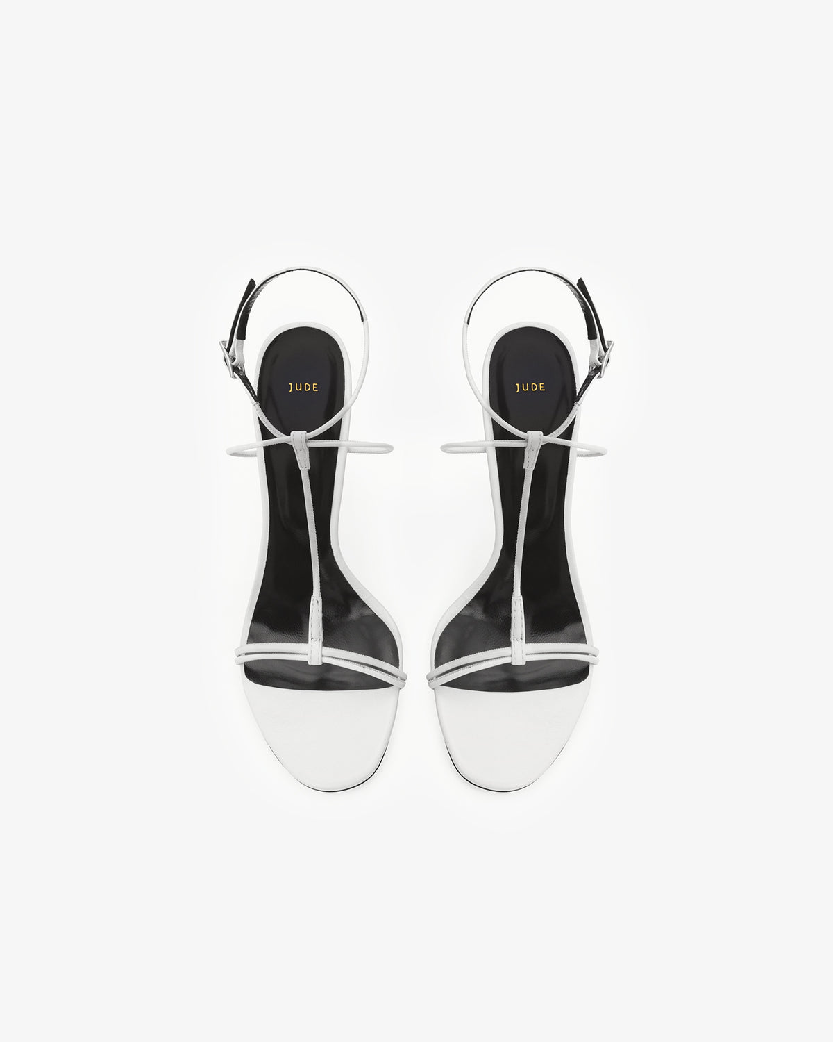 Mixer Sandal White Creased Leather
