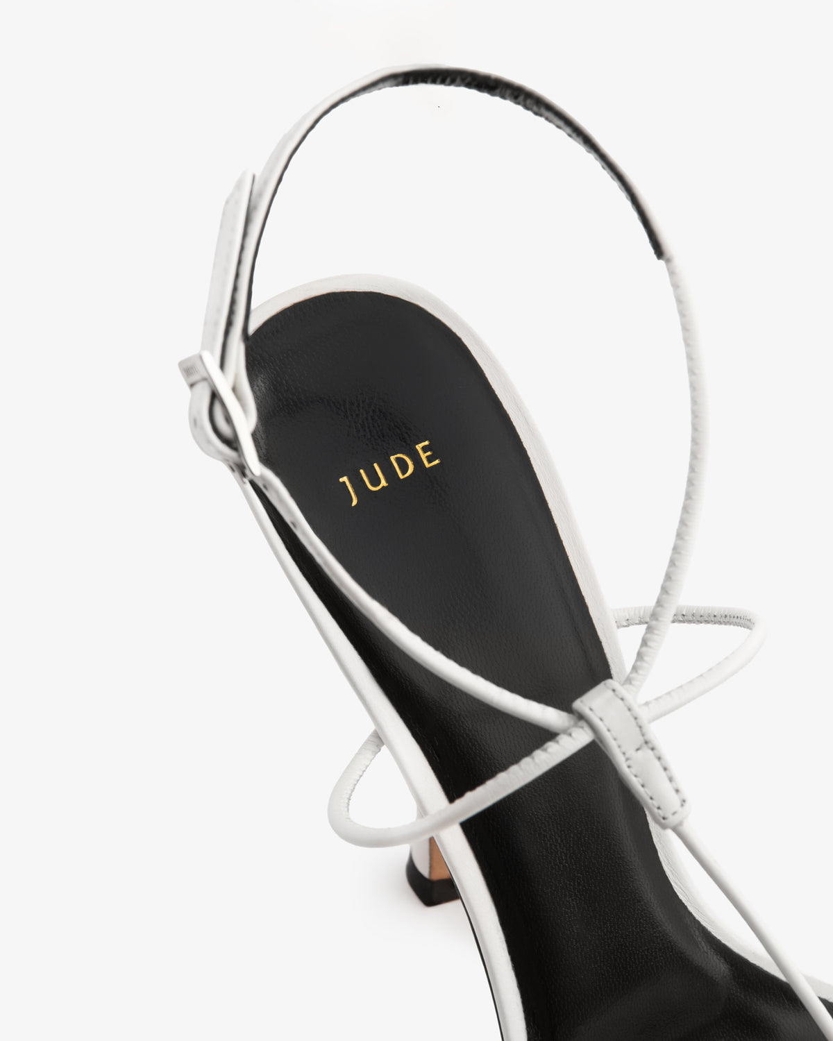 Mixer Sandal White Creased Leather