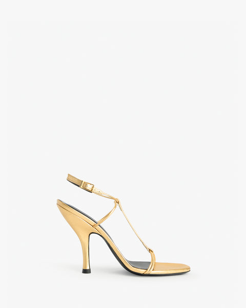 Mixer Sandal in Gold Leather