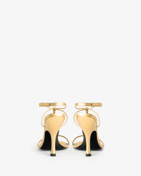 Mixer Sandal in Gold Leather