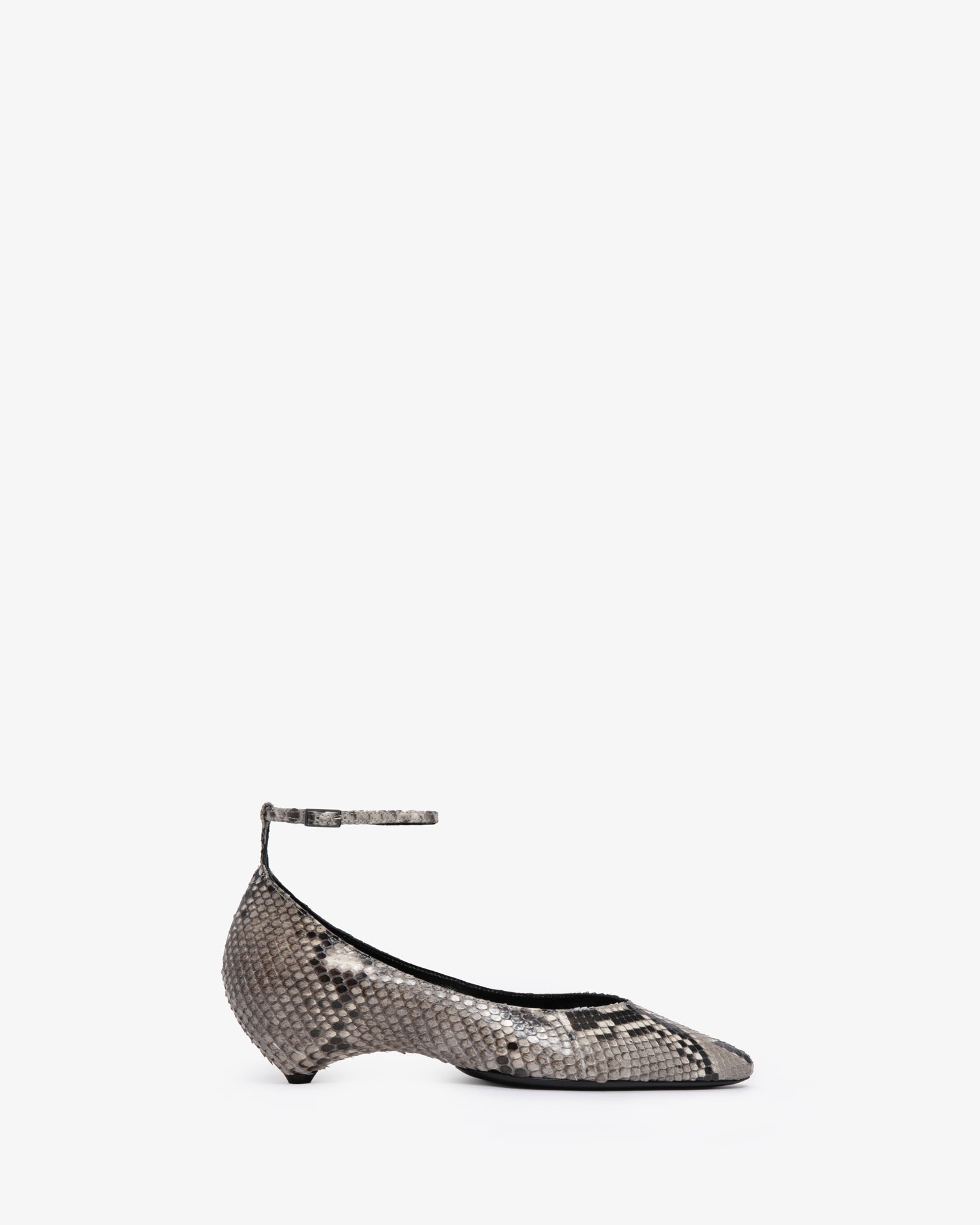 Mode Ballerina in Stone Python Leather – JUDE