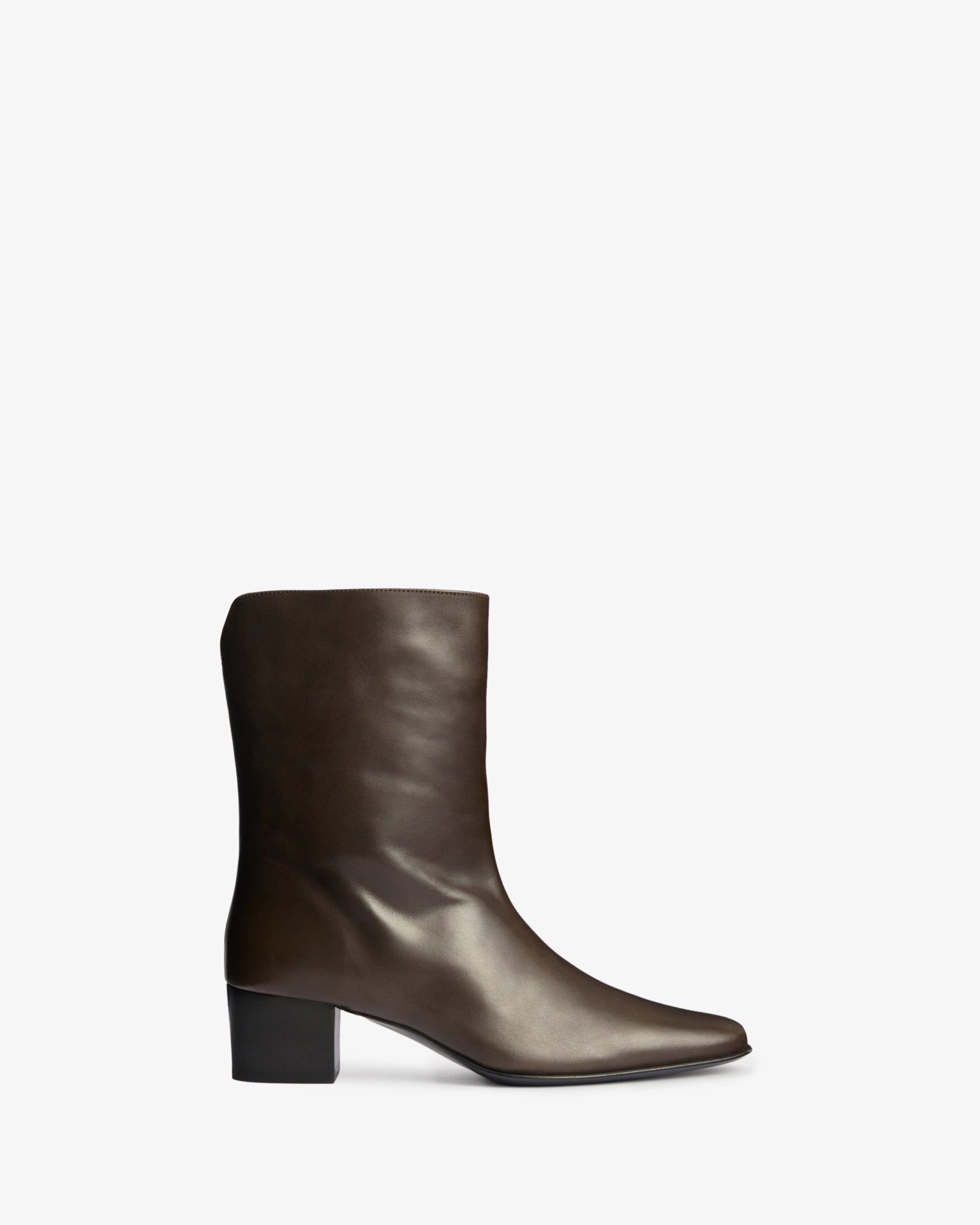 Cave Ankle Boot in Brown Stretch Leather – JUDE