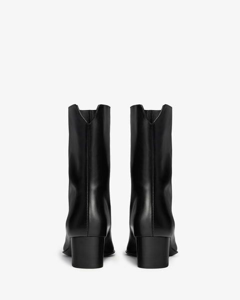 Pace Ankle Boot in Black Leather