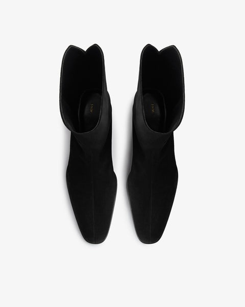 Pace Ankle Boot in Black Suede Leather