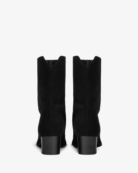 Pace Ankle Boot in Black Suede Leather