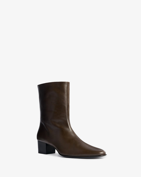 Pace Ankle Boot in Mocha Leather - Second Image
