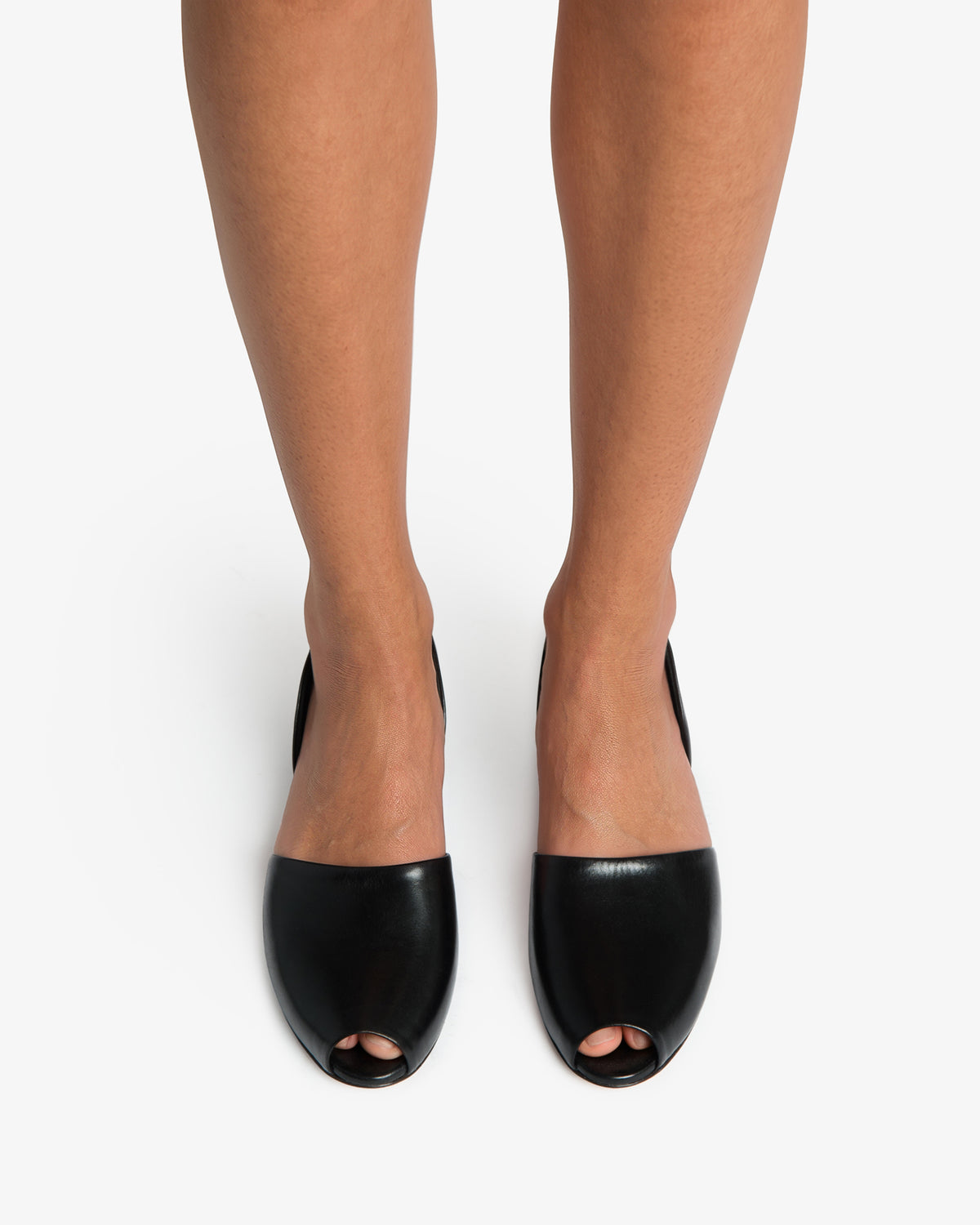 Padre Ballerina Black Leather