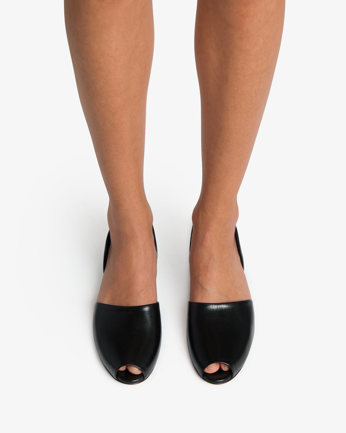 Padre Ballerina Black Leather