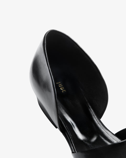Padre Ballerina Black Leather