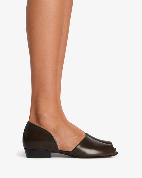 Padre Ballerina Mocha Leather