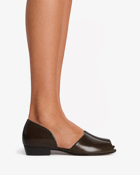 Padre Ballerina Mocha Leather