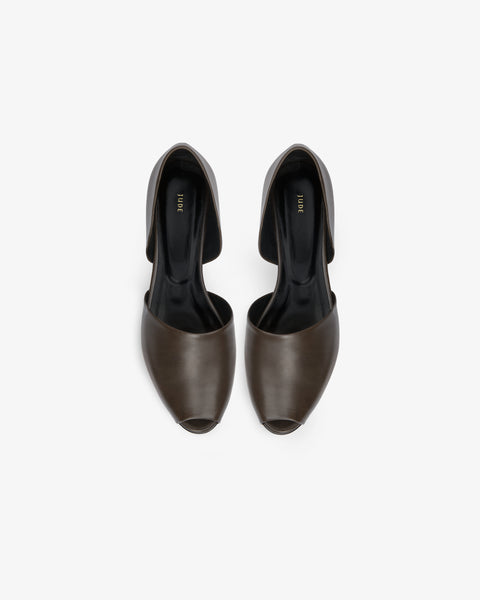 Padre Ballerina Mocha Leather